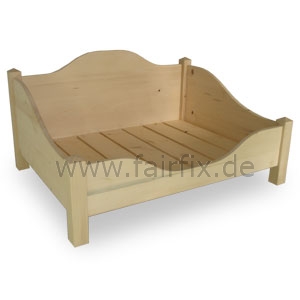 Hundebett zerlegbar aus Massivholz, HB6040FU