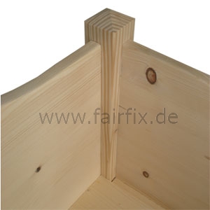Hundebett zerlegbar aus Massivholz, HB6040FU