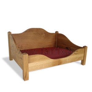 Hundebett zerlegbar aus Massivholz, HB6040FU