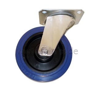 Lenkrolle Elastic-Rad blau - Ø 100/140 kg