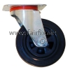 Lenkrolle Gummi schwarz - Ø 125/100 kg
